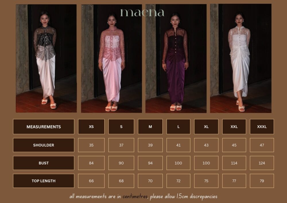 Maia Kebaya in Black Nude