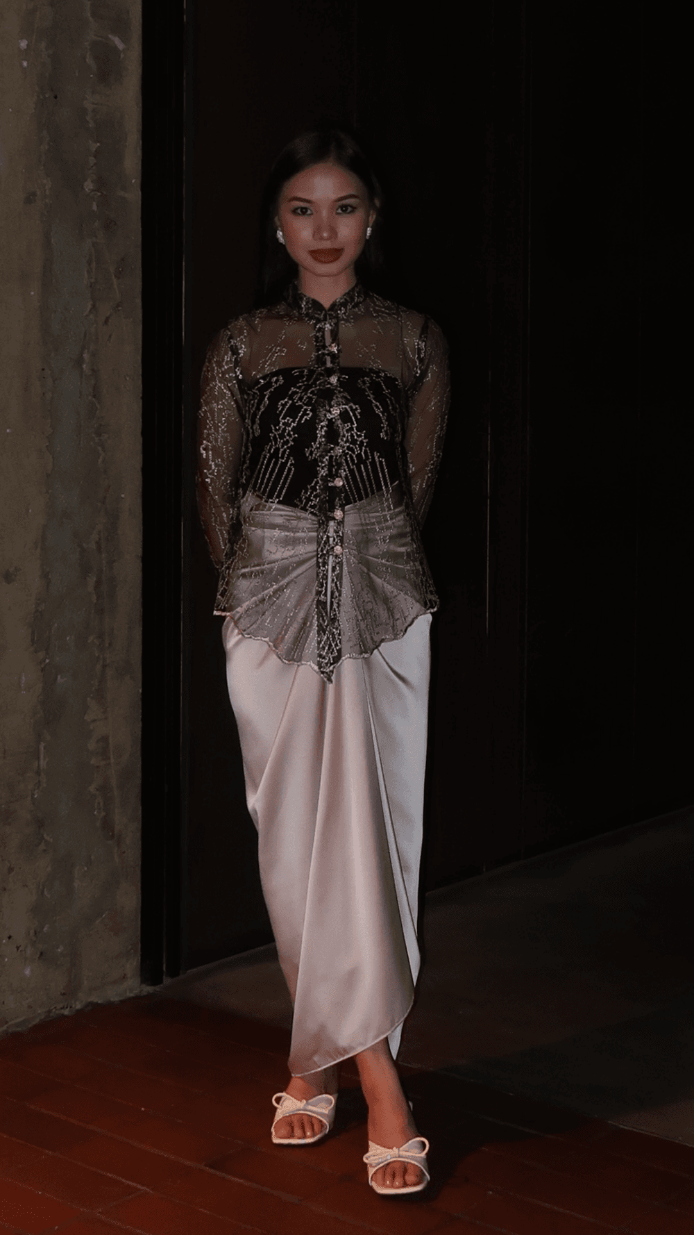 Maia Kebaya in Black Nude