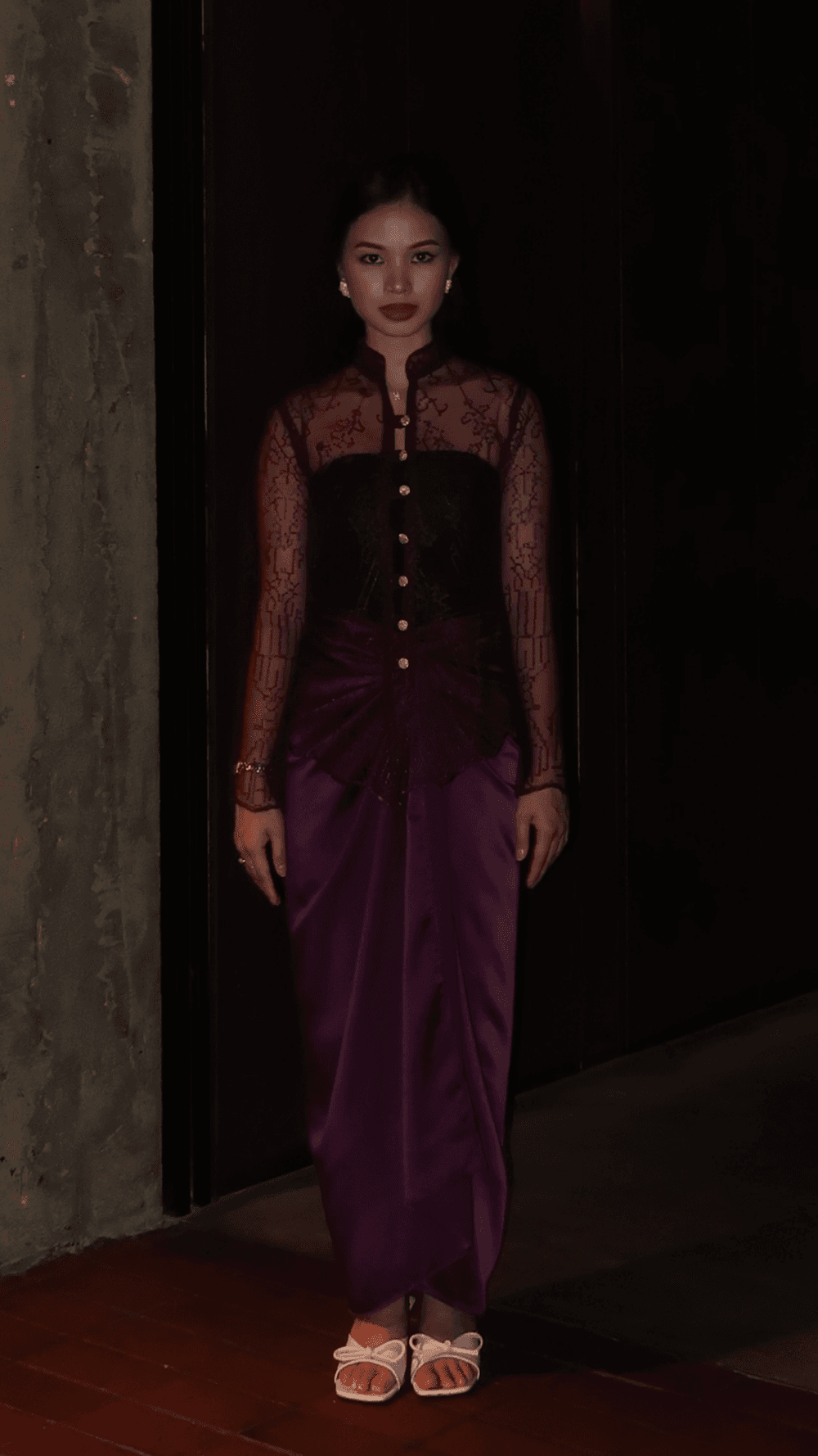 Maia Kebaya in Burgundy